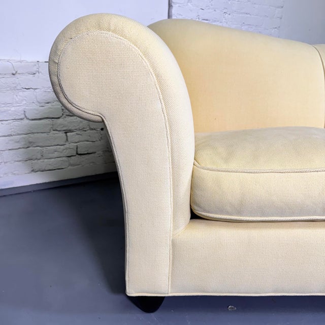 Textile Barbara Barry for Baker Curved Back Sofa For Sale - Image 7 of 10