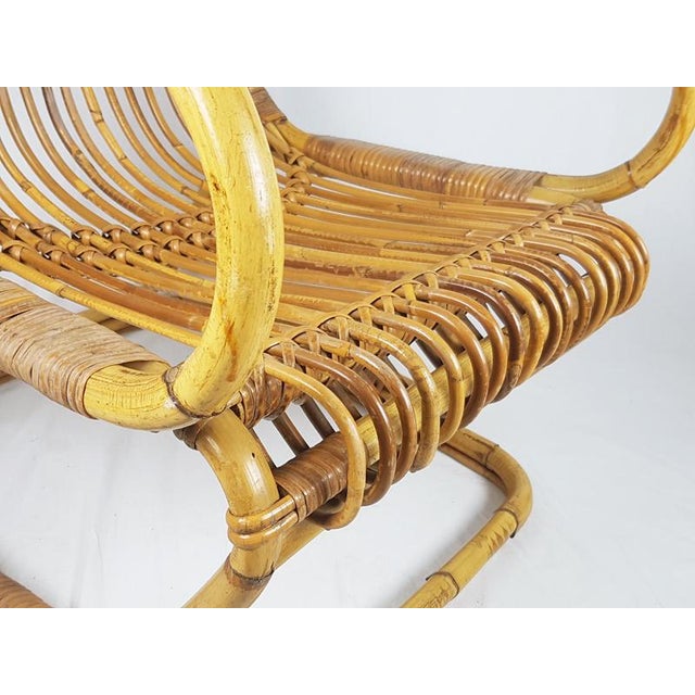 Mid-Century Modern Italian Armchairs in Rattan and Rush, 1960s, Set of 2 For Sale - Image 18 of 18