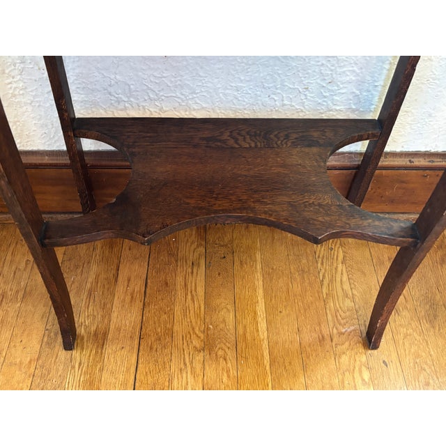 19th Century American Quartersawn Oak Writing Secretary Desk For Sale - Image 15 of 17