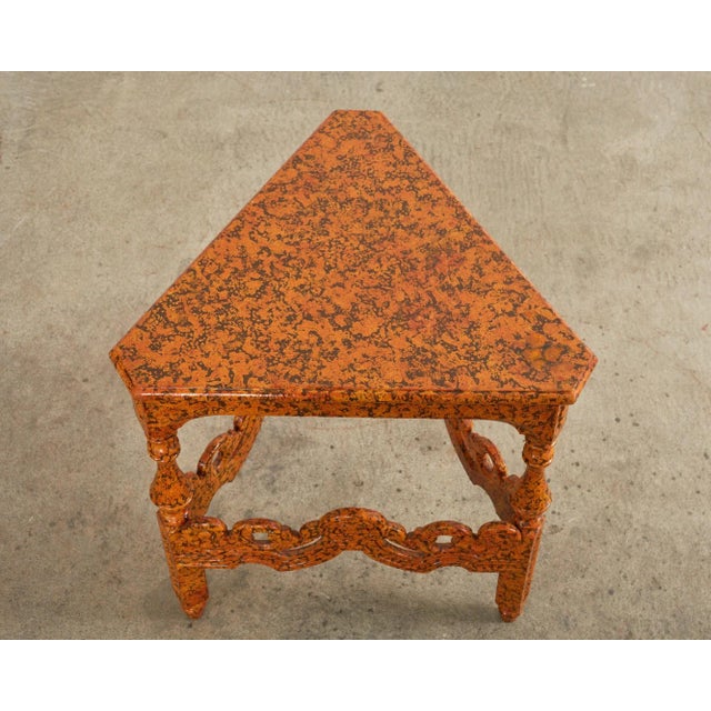 Ira Yeager English Victorian Cricket Table Spreckled by Ira Yeager For Sale - Image 4 of 13