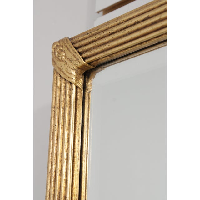Friedman Brothers Beveled Glass Gold Frame Mirror For Sale - Image 9 of 14