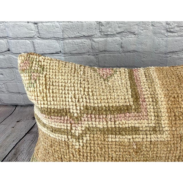 Turkish 16 x 24 Rug Pillow Grand Oasis Turkish Pillow Cushion Cover For Sale - Image 3 of 4