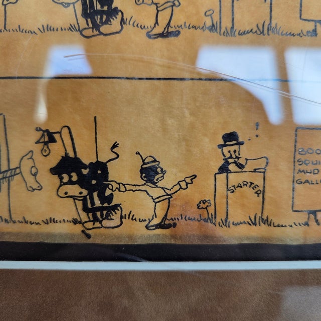 1930s 1933 Framed Nic "Galloping Dominoe" Projector Film Black Americana Cartoon Strip For Sale - Image 5 of 10