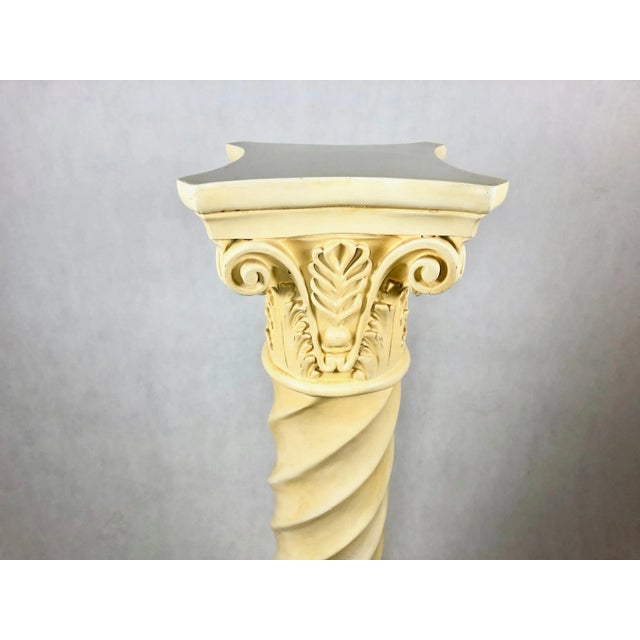 1980s Vintage Roman Column Flower Stand Pedestal, 1980s For Sale - Image 5 of 13