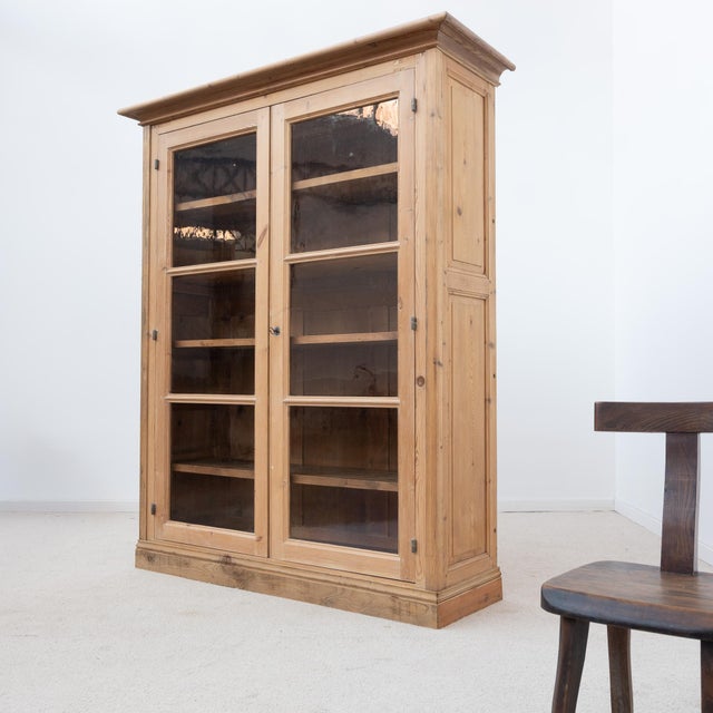 Early 20th Century Antique Early 20th Century Two-Door Wooden Bookcase, 1900 For Sale - Image 5 of 8