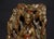 Gold Vtg. Carved Asian Style Soapstone Goddess Statue on Wood Base For Sale - Image 8 of 15