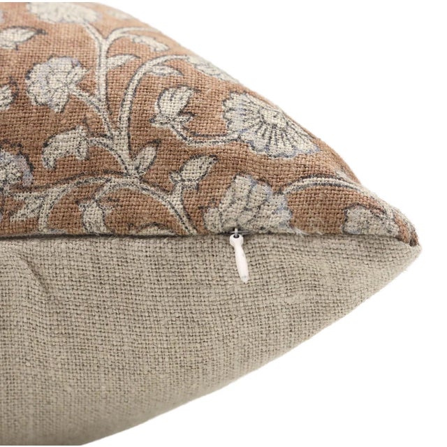 Throw Pillow Cover Designer Collection of Hand Block Print 12x20 Inch- Himachal For Sale - Image 4 of 5