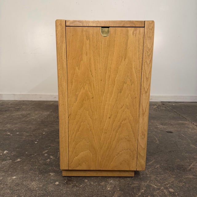 Drexel Preface Campaign Style Credenza With Bar Extending Top For Sale - Image 10 of 10