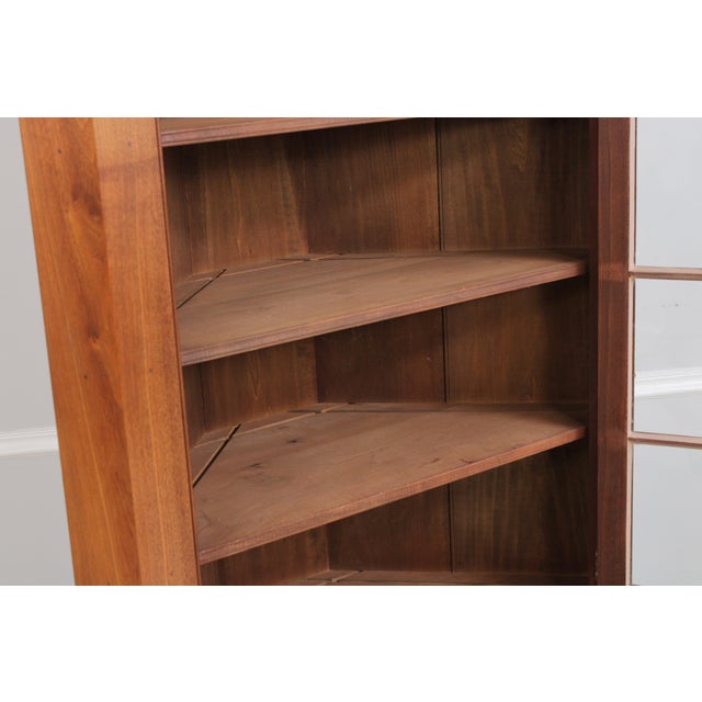 Bench Made Chippendale Style Walnut Corner Cabinet For Sale In Philadelphia - Image 6 of 13