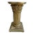 Vintage Roman Style Column Bust Plant Stand Pedestal Carved Solid Wood For Sale