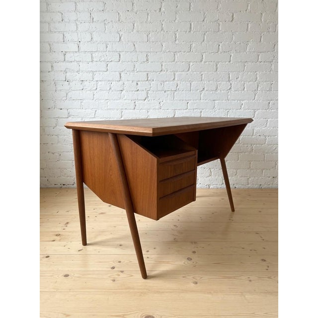 Teak Desk by Gunnar Nielsen for Tibergaard, 1960s For Sale - Image 11 of 11