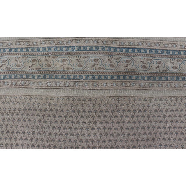 Minimalist Design Vintage Persian Tabriz Rug With All-Over Small Scale Design For Sale - Image 11 of 12