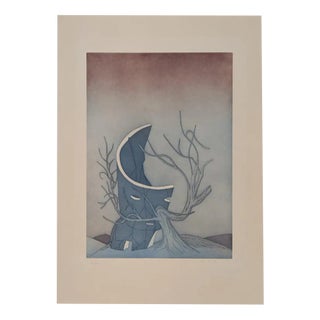 Jean Michel Folon, The Circular Ruins V, 1974, Etching For Sale