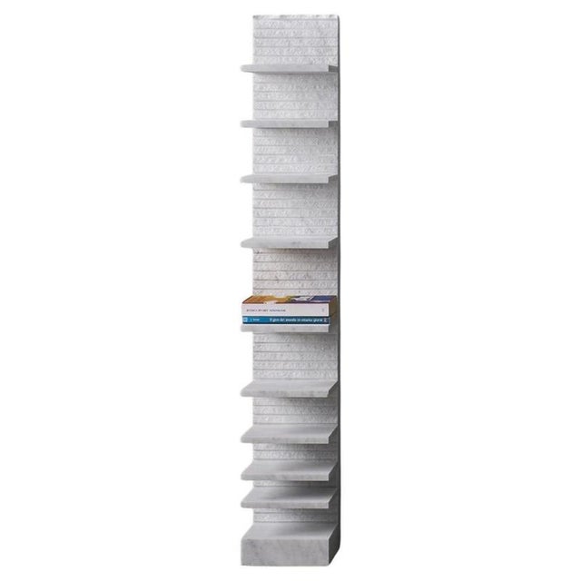 Spacco 120 Vertical Bookcase in Bianco Carrara Marble by Bufalini Marmi For Sale - Image 13 of 13