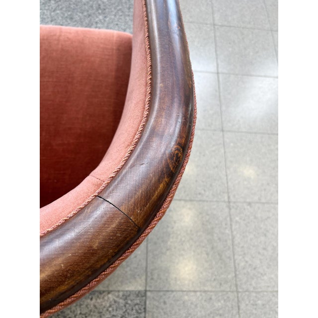 1930s Danish Deco Barrel Club Chairs - A Pair For Sale - Image 12 of 16