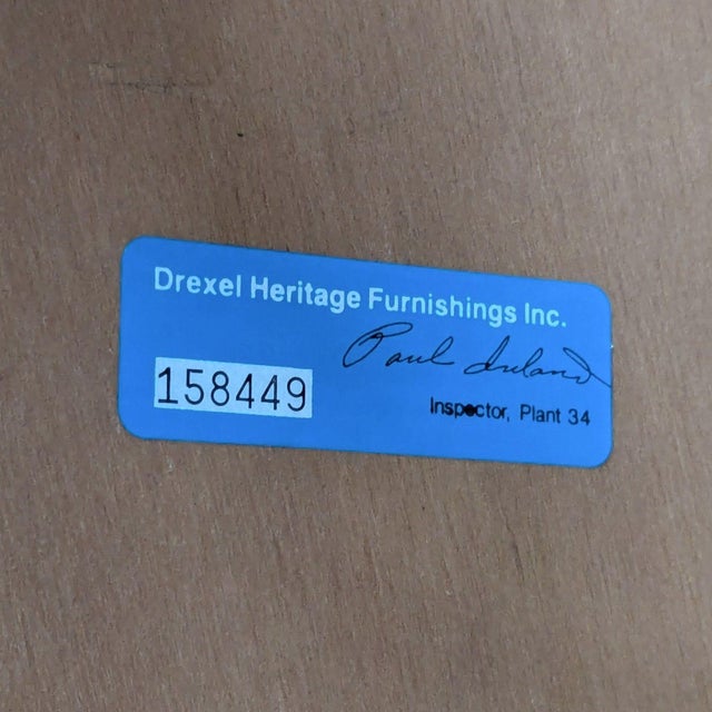 Drexel Heritage Vintage Drexel Heritage Carved Coffee Table For Sale - Image 4 of 6