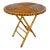 Vintage Split Reed Rattan Collapsible Table For Sale