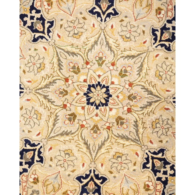 Traditional Mogul, One-of-a-Kind Hand-Knotted Area Rug - Ivory, 9' 2" x 12' 5" For Sale - Image 3 of 8