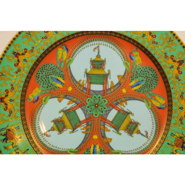 Chinoiserie Gianni Versace for Rosenthal Le Voyage De Marco Polo Porcelain Plate For Sale - Image 3 of 12