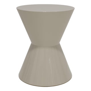 Minotti Cesar Table in Off-White Shiny Lacquer For Sale