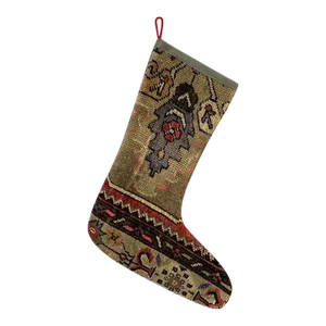 Turkish Kilim Rug Christmas Stocking