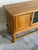 Mid-Century Modern Oak Sideboard Cabinet Leaded Glass Doors in Style of Henning Kjaernulf Denmark 1960s For Sale - Image 3 of 9