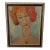 Vintage Oil Portrait After Modigliani in Frame For Sale