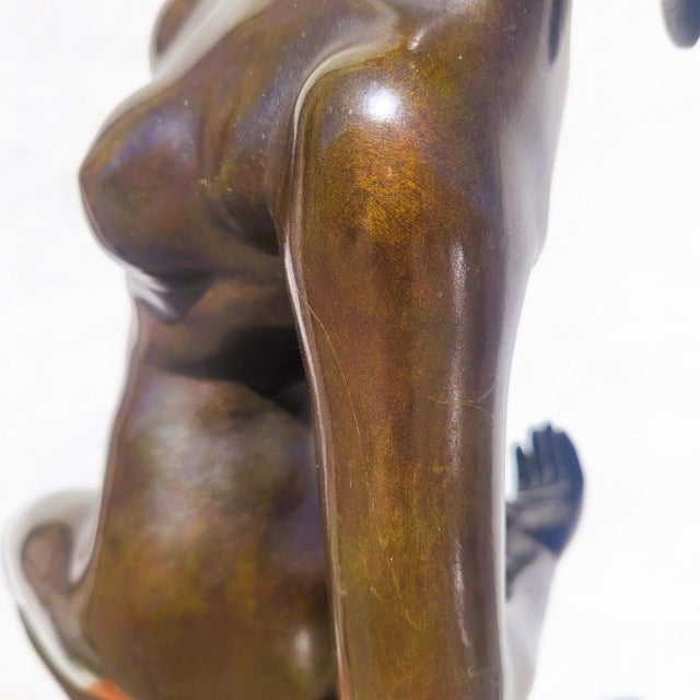 A Gory, Ball Dancer, 20th Century, Bronze & Marble For Sale - Image 11 of 17