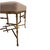 Small Metal Stools with Golden Bamboo Finish, 1970s, Set of 2 For Sale - Image 4 of 6