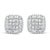 From the princess cut diamonds to the baguette diamonds that line the edges, these stud earrings radiate sparkle. The...