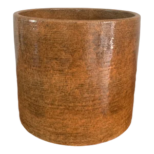1950s Gainey Ceramics Textured Ac-12 Planter in Brown