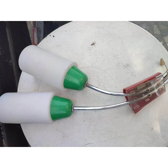 Metal Double Wall Sconces, 1960s-1970s For Sale - Image 7 of 10