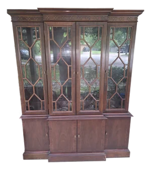 Hickory Chair 70's Era 2 Piece Mahogany Cabinet