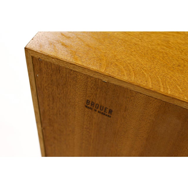 Danish Modern / Mid Century White Oak Low Bookcase / Lp Storage