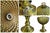 Add a touch of vintage elegance to your space with this stunning green glass decorative piece. Featuring a distinctive...