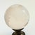 Hollywood Regency Vintage Glass Globe on Brass Stand For Sale - Image 3 of 9
