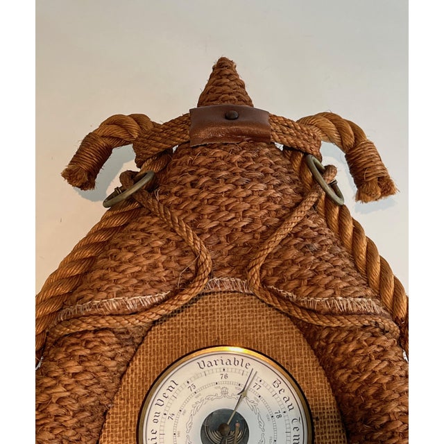 Adrien Audoux and Frida Minet Rope Barometer. French Work by Adrien Audoux and Frida Minet. Circa 1950 For Sale - Image 4 of 12