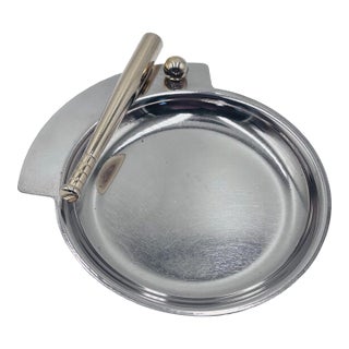 Baseball Brass & Silver Coin Caddy / Catchall For Sale