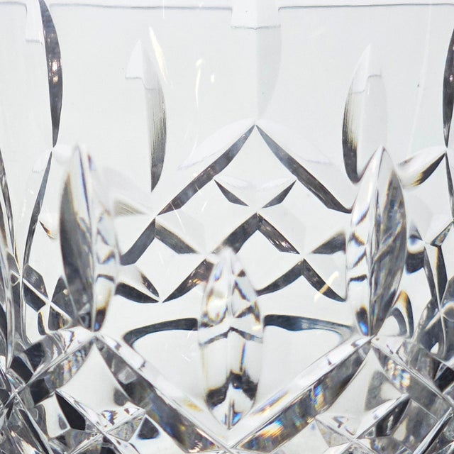 Late 20th Century Waterford Crystal Lismore Double Old Fashioned Glasses Set of 2 For Sale - Image 10 of 15