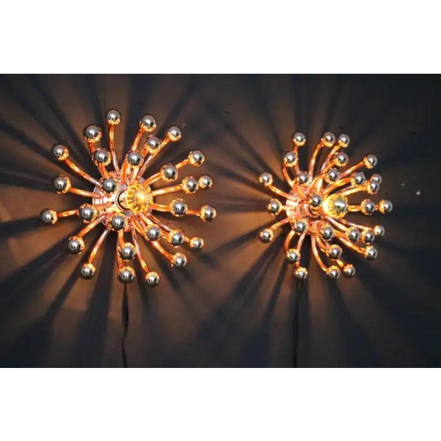 Pink Gold Pistillo Chandelier Table Lamps or Wall Lamps from Valenti Milano, 2010, Set of 2 For Sale - Image 13 of 18