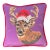 Velvet "What the Buck?!" Custom Made Holiday Pillow, Original For Sale