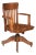 Oak Revolving Desk Chair, 1890s For Sale