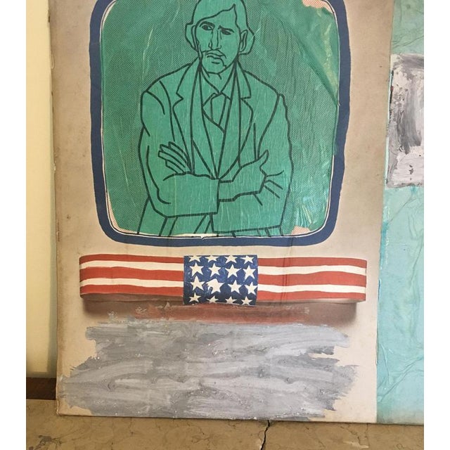 Ermete Lancini, Abstract Collage, 1960s, Mixed Media For Sale - Image 7 of 17