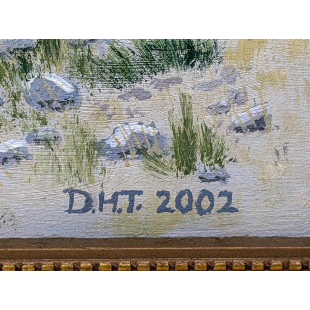 Olive Realism Southwestern Landscape Chisum Trail New Mexico Signed Oil Painting Dated 2002 Signed For Sale - Image 8 of 18