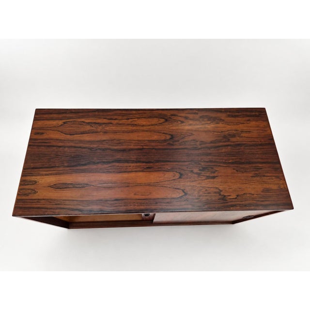 Low Sideboard in Rosewood with Sliding Doors, Denmark, 1960s For Sale - Image 15 of 18