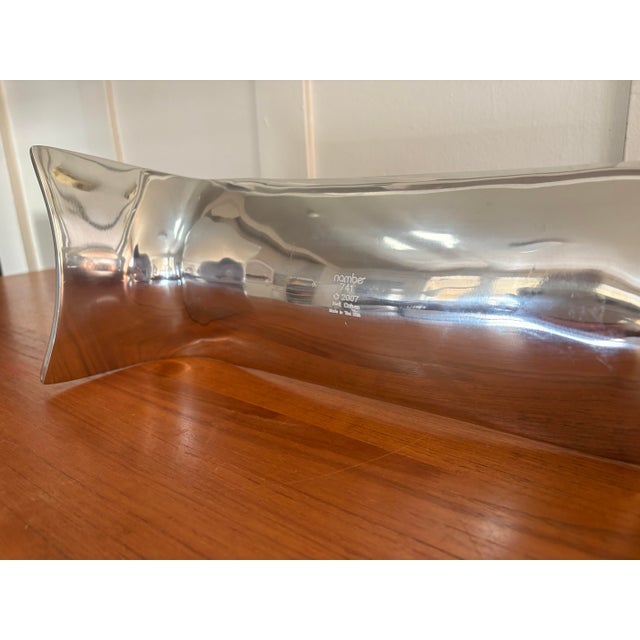 Neil Cohen for Nambe Sculptural Silver-Tone Bench Tray, 2007 For Sale - Image 9 of 11