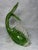 Glass Green Murano Glass Fish Sculpture with Gold, 1960s For Sale - Image 7 of 11