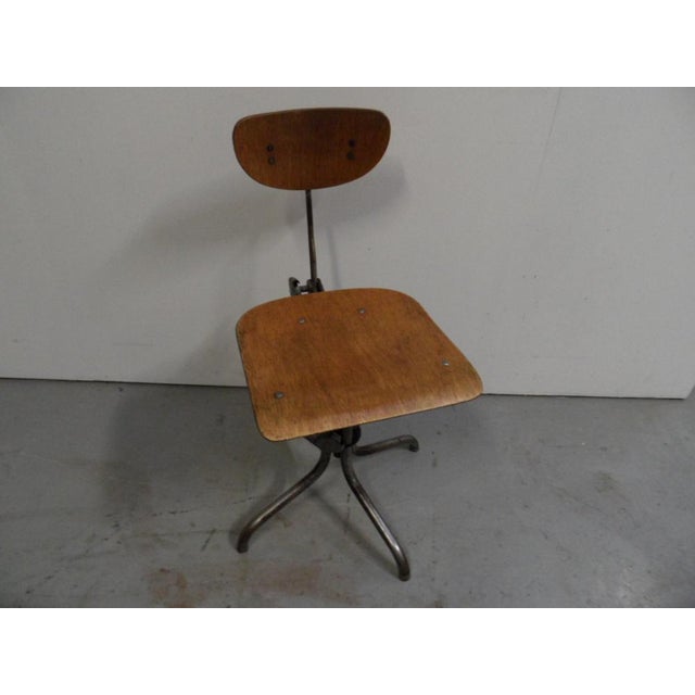 Industrial Desk Chair, 1950s For Sale - Image 4 of 10