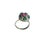 Metal Vintage Natural Ruby, Emerald & Diamond Ring - 925 Sterling Silver Size 7 Jaipur For Sale - Image 7 of 10