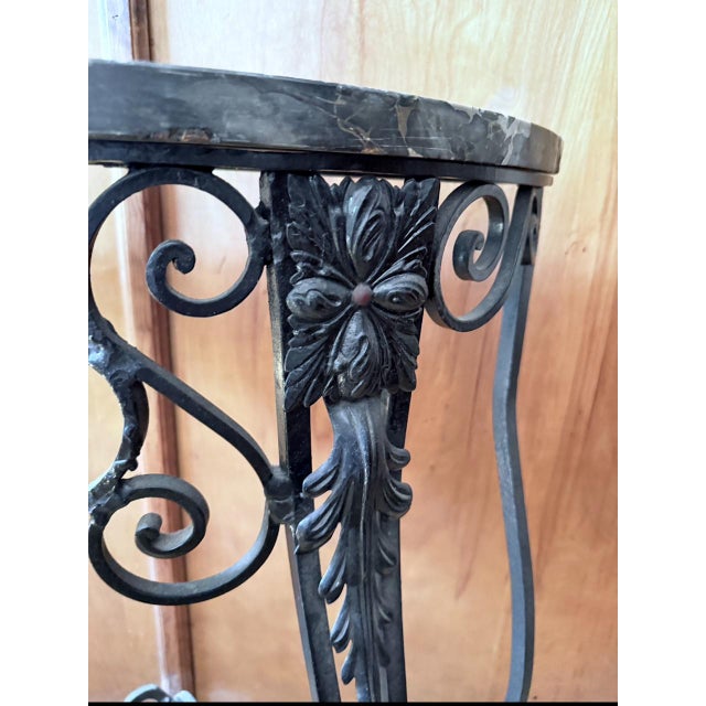 Antique French Demilune Console For Sale - Image 4 of 12